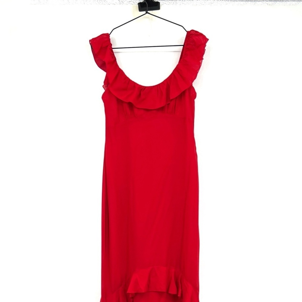 Reformation NWT Cherry Red Tripoli Dress - Picture 5 of 9